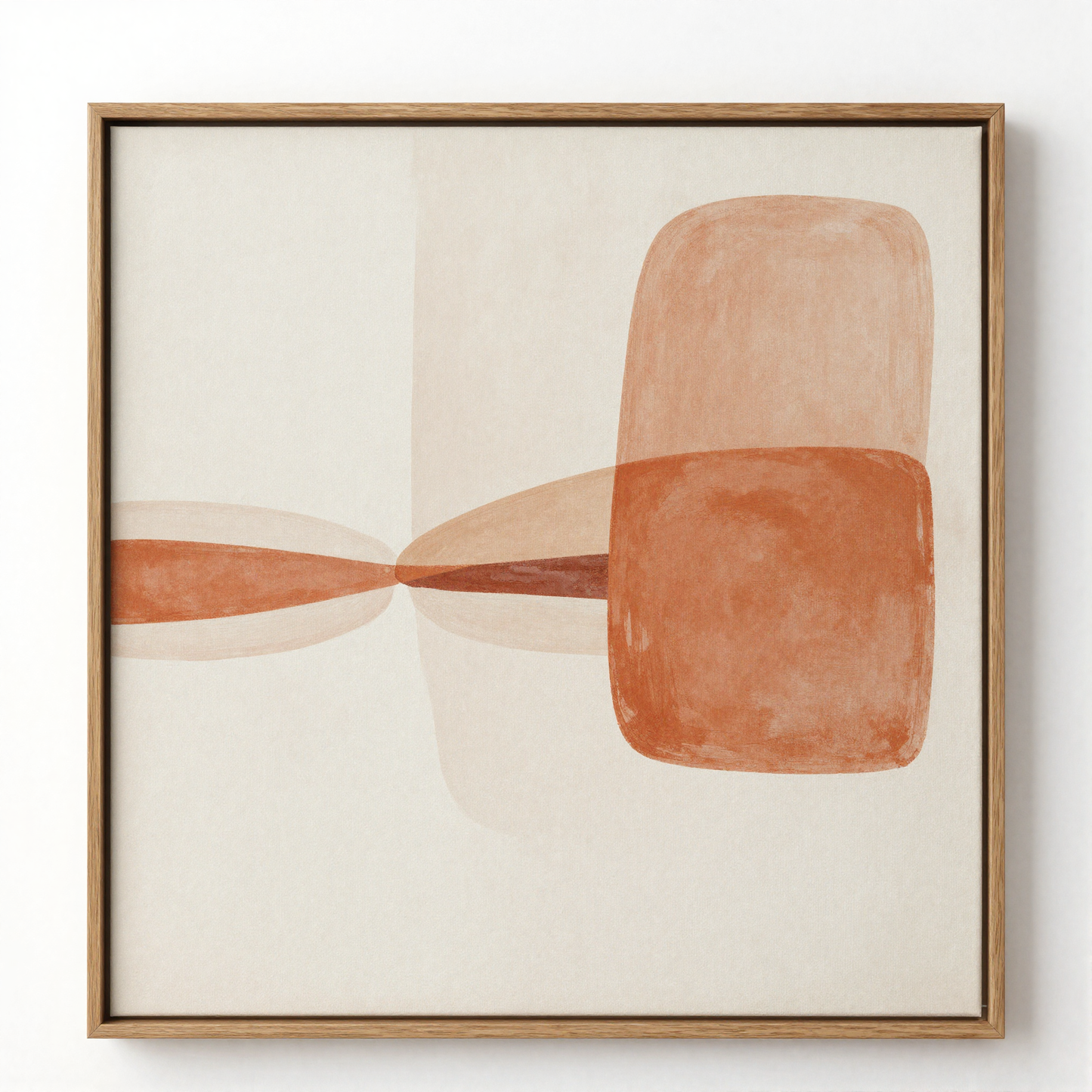 Framed Abstract Canvas Print angle