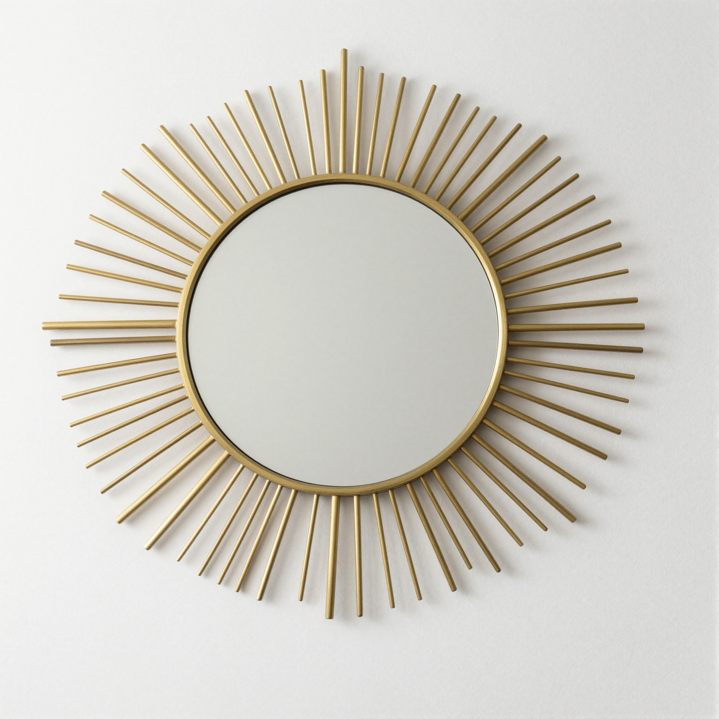 Round Sunburst Wall Mirror angle