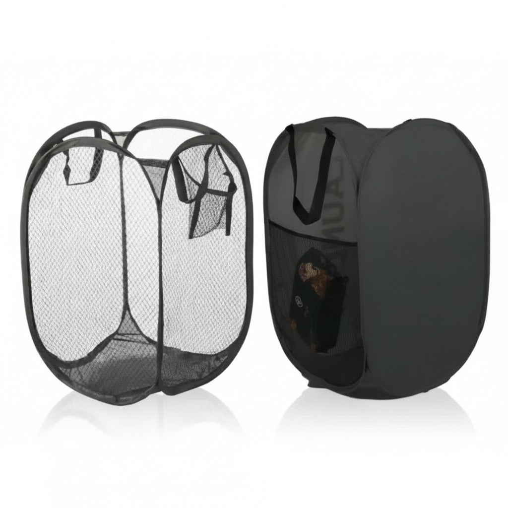 Pop-Up Mesh Laundry Hamper (Set of 2)