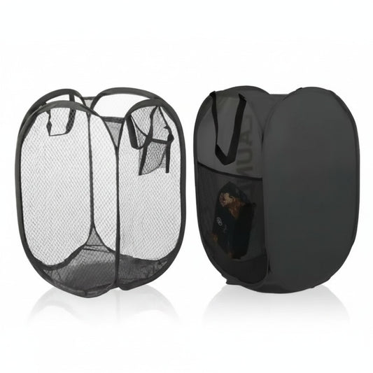 Pop-Up Mesh Laundry Hamper (Set of 2)