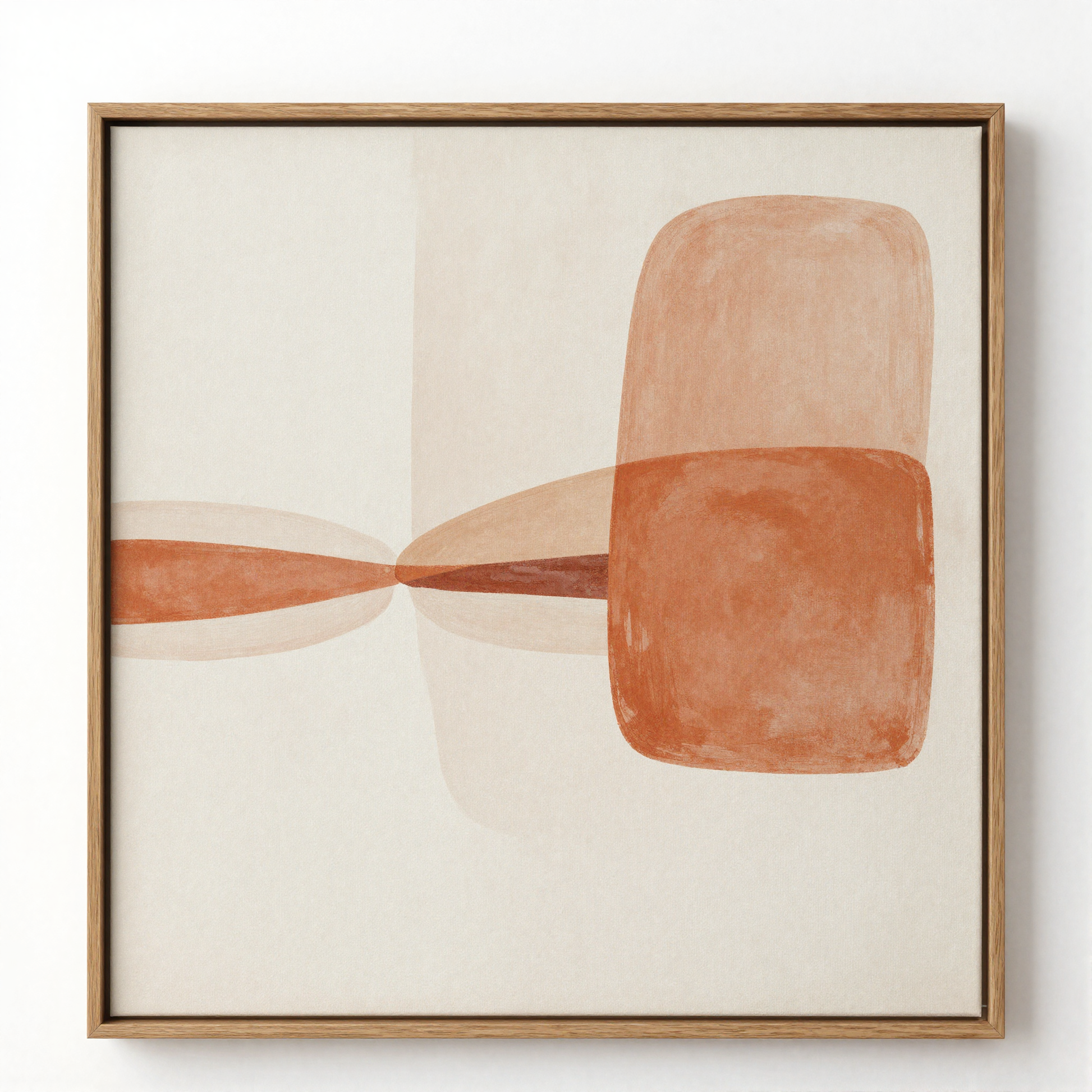 Framed Abstract Canvas Print angle