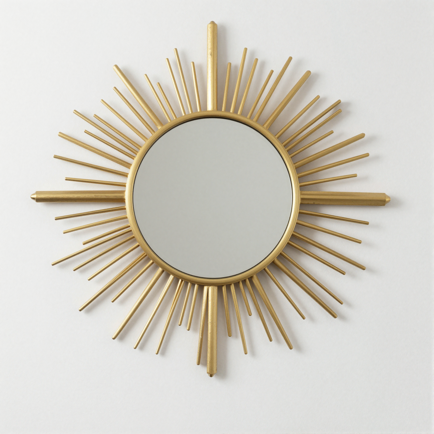 Round Sunburst Wall Mirror