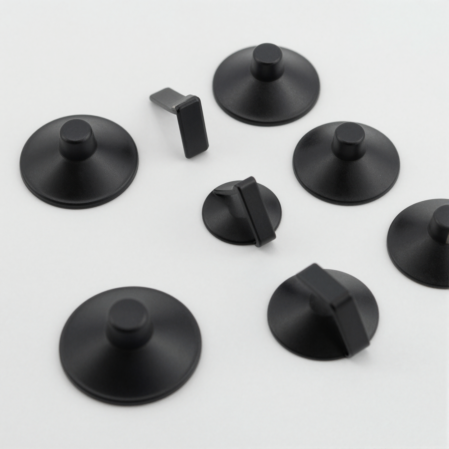 Adhesive Wall Hooks black