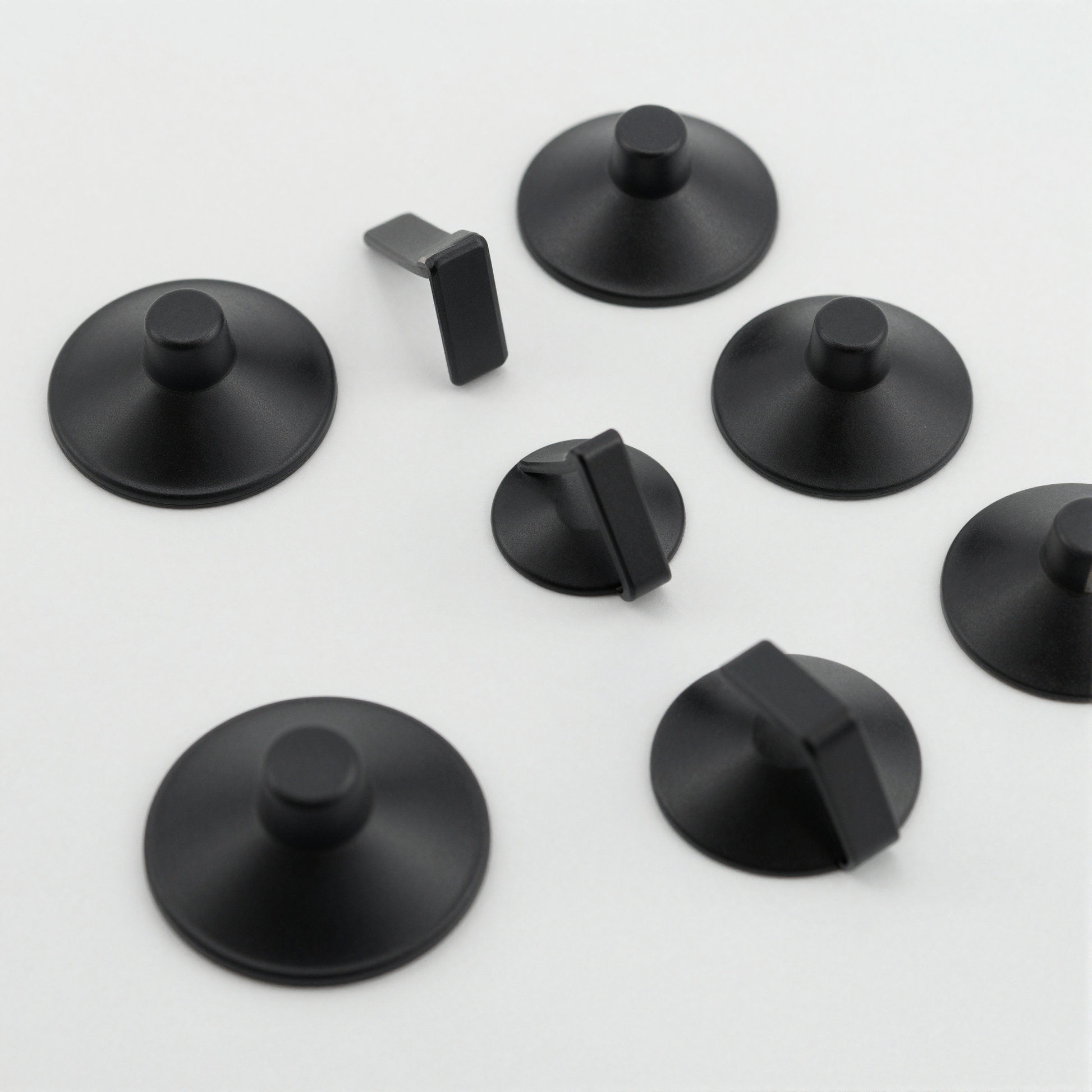 Adhesive Wall Hooks black