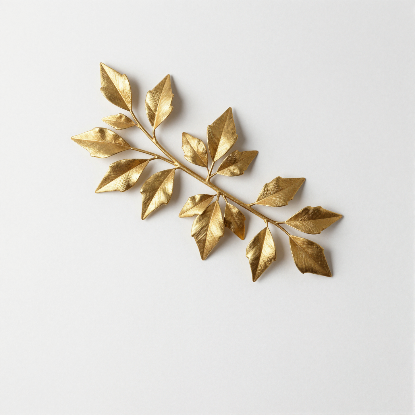 Metal Leaf Wall Art gold