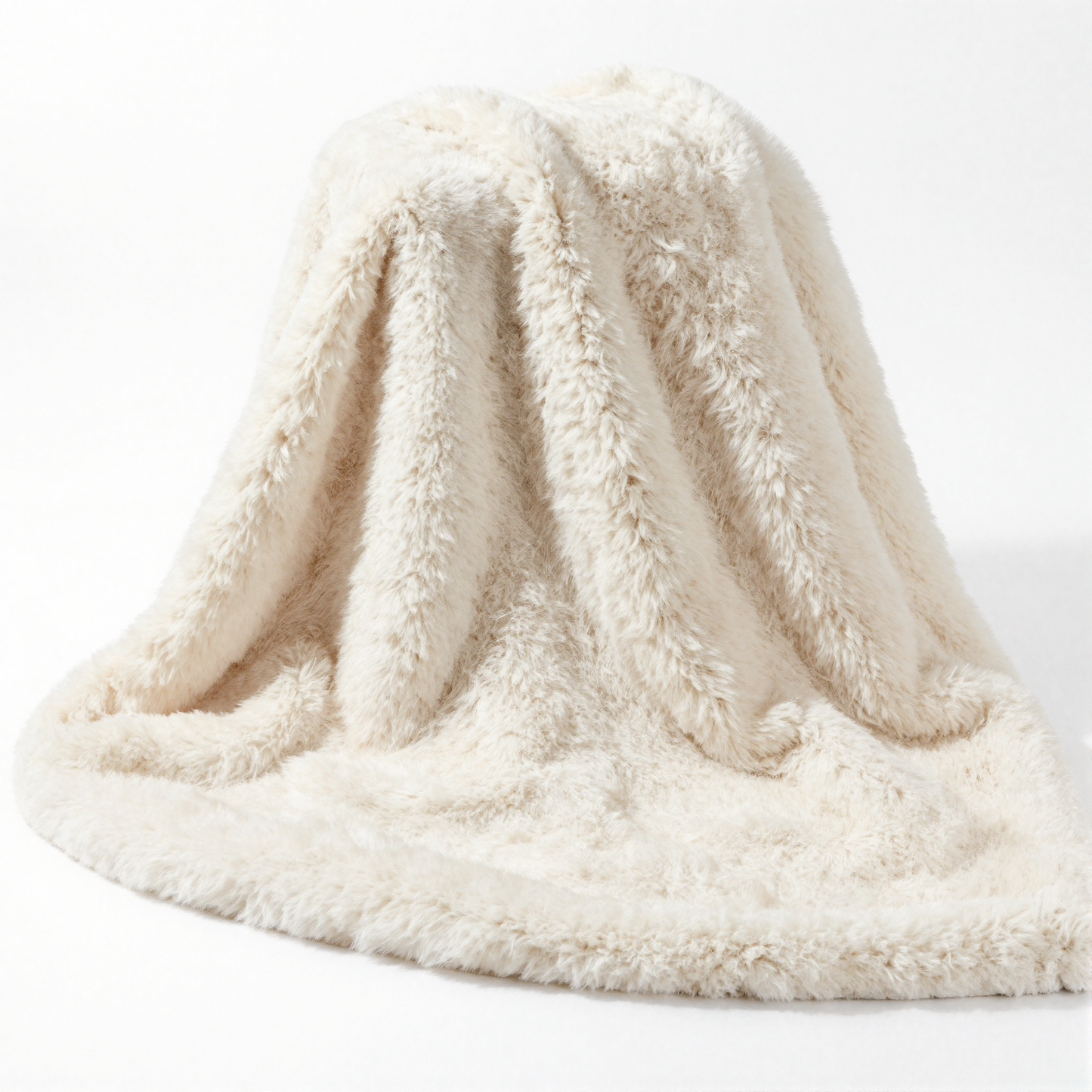 Faux Fur Throw folded