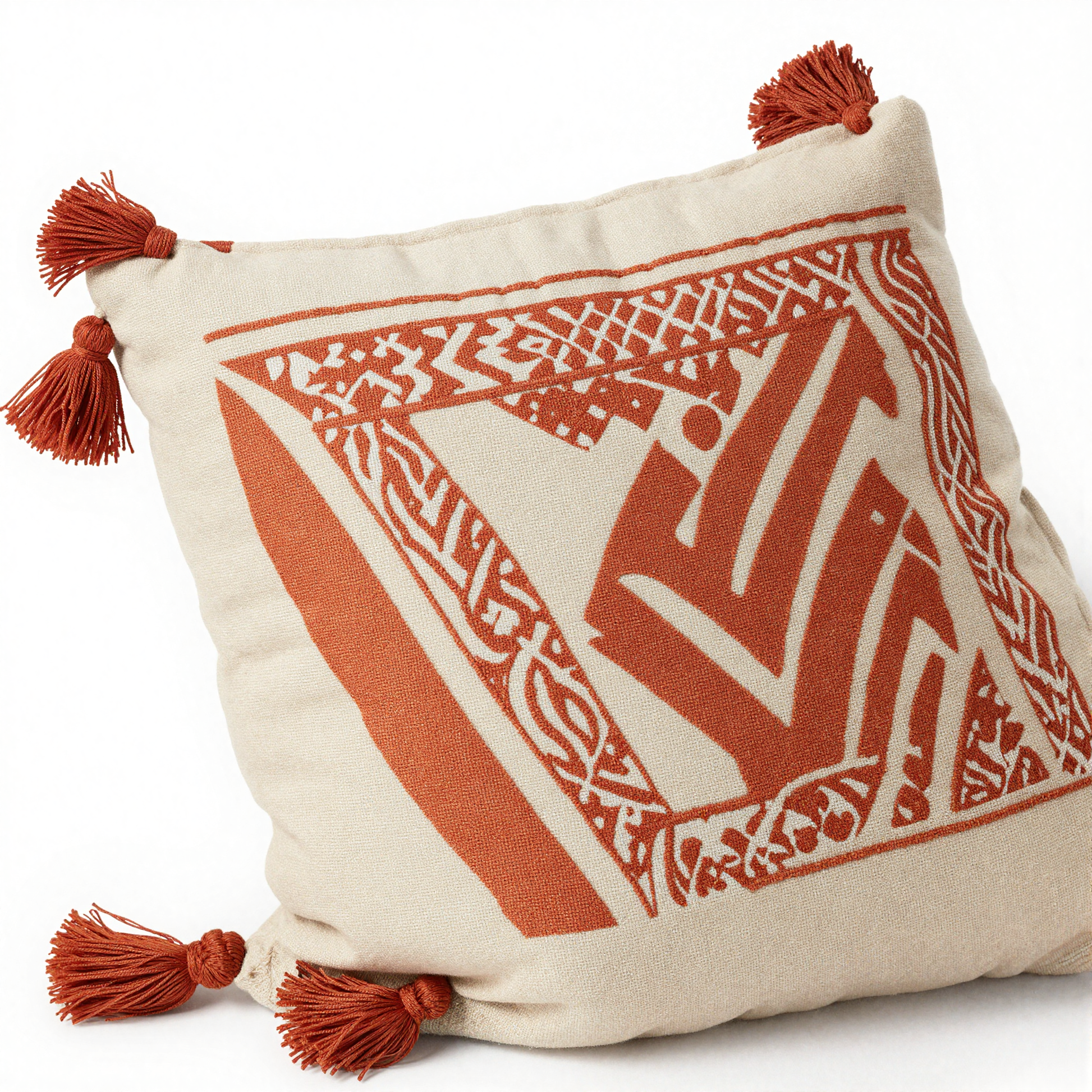 Embroidered Boho Cushion Cover