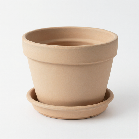 Ceramic Plant Pot with Saucer