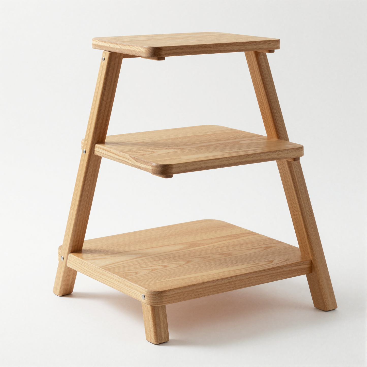 Standing Bamboo Plant Stand angle