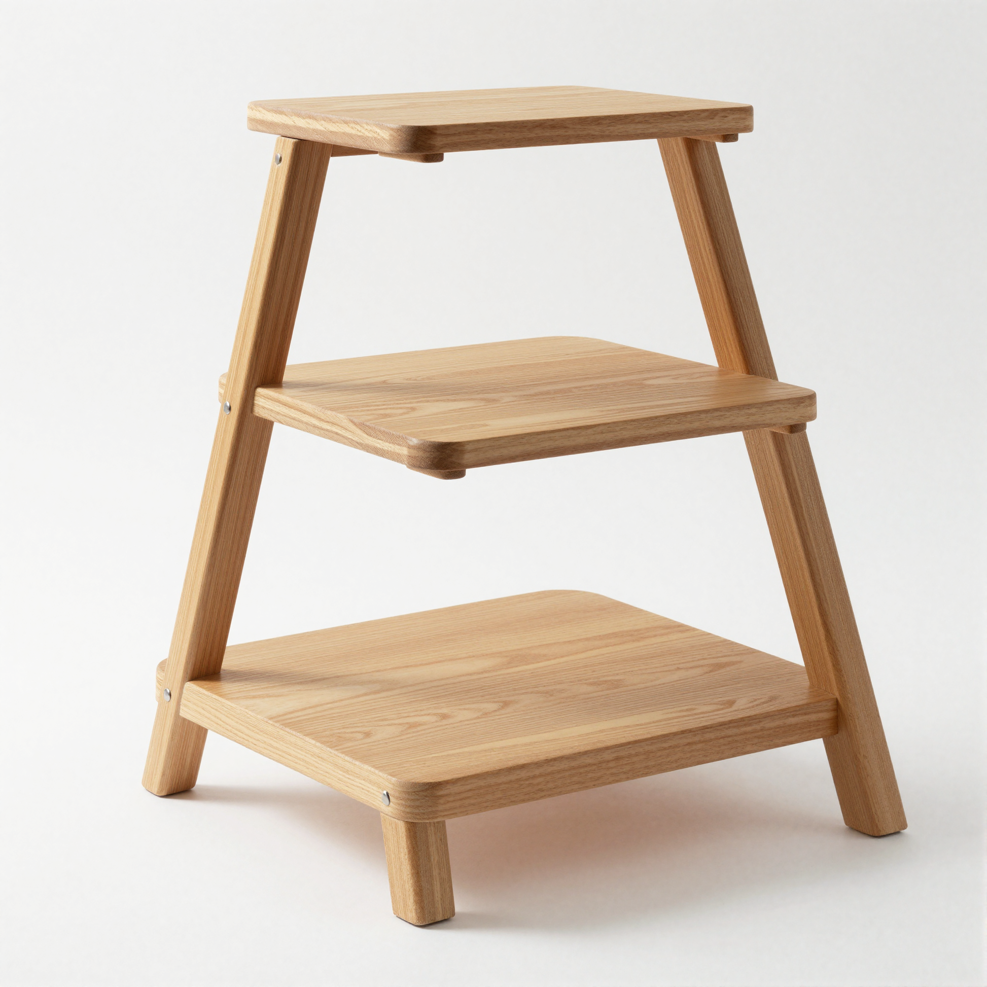 Standing Bamboo Plant Stand angle